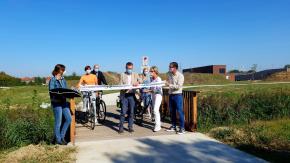 Fietsbrugje tussen AZ Delta en omgeving officieel geopend
